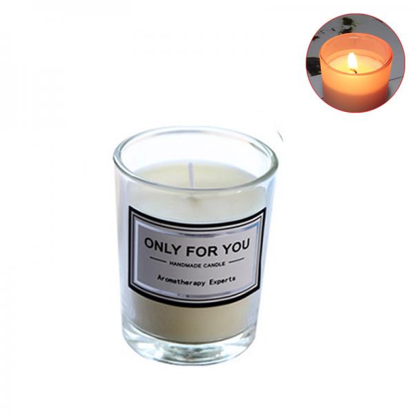 Tapered Jar Soy Wax Candles , smokeless scented candles 80mm Size