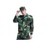 Long Sleeve Waterproof Army Military Uniforms , Medium Thickness Army Camouflage