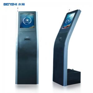 Wireless Queue Management Kiosk Touch Screen Bank Queue Ticket Dispenser