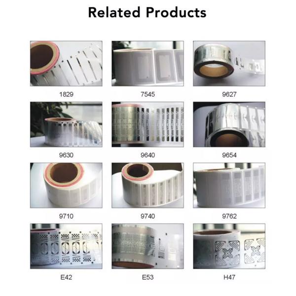 China Impinj Monza R6-P PET UHF Label Sticker Tag Passive With Read Distance 8meters wholesale