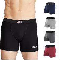 China CUSTOMIZED LOGO Breathable cotton MEN'S BOXER BRIEFS AND COMFORTABLE FOR MEN on sale