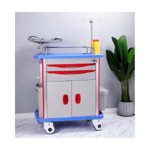 China Clinic Monitor Emergency Nursing Abs Plastic Medical Trolley Cart supplier