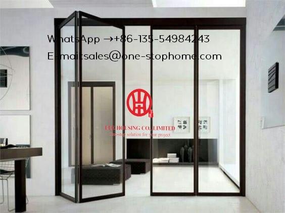 Glass Folding Door/Aluminium double glazed windows and doors comply with