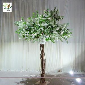 UVG Floor standing artificial cherry blossom wedding decoration trees for stage decor
