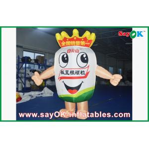 Blow Up Cartoon Characters Outdoor Cartoon Inflatable Mascot Costume Wind-Proof With Blower