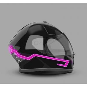 China 2019 new design custom  hot sale popular glow in the dark LED light up motorcycle helmet tape super cool look for motor supplier