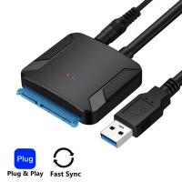 China USB 3.0 To Sata Adapter Converter Cable 22 Pin For 3.5 2.5 Sata HDD Up To 10TB on sale