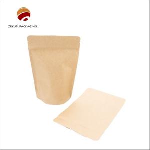 Gravure Printing Kraft Paper Ziplock Bags For Eco-Friendly Packaging