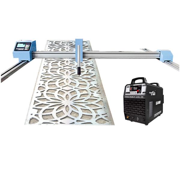 Light Gantry Plasma CNC Cutting Machine for Sale Galvanized Sheet Dxf Dwg Drawing Automatic Cutter Toploong Step Motor Precise