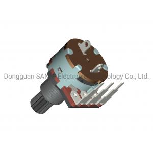 China Horizontal Plastic Shaft Potentiometer 16mm With Rotary Switch RV16801NS supplier