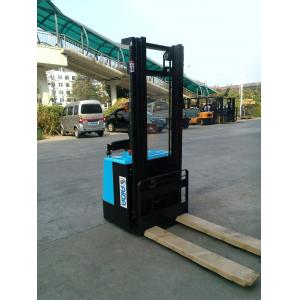 Solid Tire Electric Stacker Forklift 5000mm Hight Stand On Type