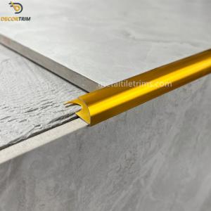 Quarter Round Edge Metal Tile Trims 6063 aluminium tile edging strip
