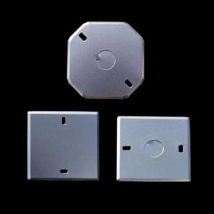 China Concealed 1.6mm Metal Electrical Box Cover Plate Custom Width supplier
