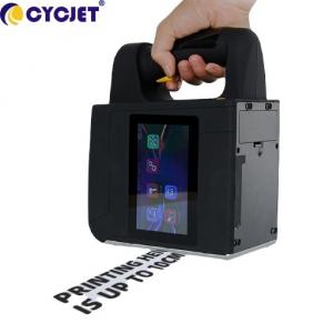 Portable Character Printing Inkjet Printer 100mm Adjustable For Carton Boxes Plastic Textile