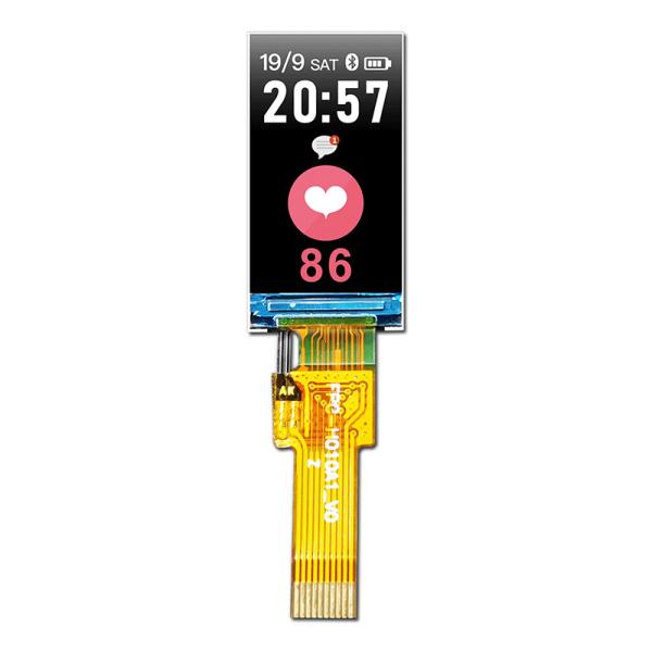 Tipo TFT LCD, luz del sol TFT legible 350cd/m2 de la barra de 0,96 pulgadas de SPI