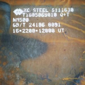 High Hardness ASTM AR500 Wear Resistant Steel Sheet HR NM450 4mm 1250mm Customized Size