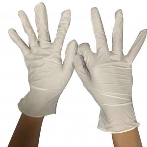 China Nature White Latex 5g Disposable Protective Gloves supplier