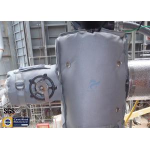 China Transmitter Thermal Insulation Covers Removable Grey Fiberglass Materials 300℃ supplier