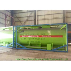 20Feet HCL Acid ISO Tank Container For Shipping UN1789 Steel Lined PE 16mm