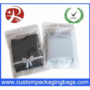 China Customized Underwear Plastic Zip Bags For Clothing Packaging , Convenient Use supplier