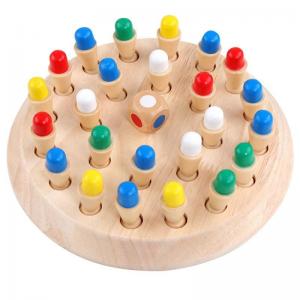 China 5.5cm Wooden Montessori Baby Toys Memory Matchstick Chess Game wholesale