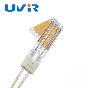 Gold Coating Infrared Heating Element Tube L Type Quartz Glass Material
