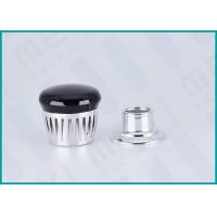 China Customized Shape Perfume Bottle Caps With Silver Aluminum Stepped Collar on sale