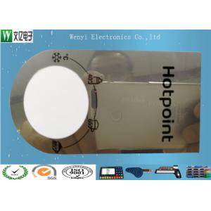 0.15mm Mirror PC Membrane Switches Graphic Overlays With Silver Effect Silk Screen Print