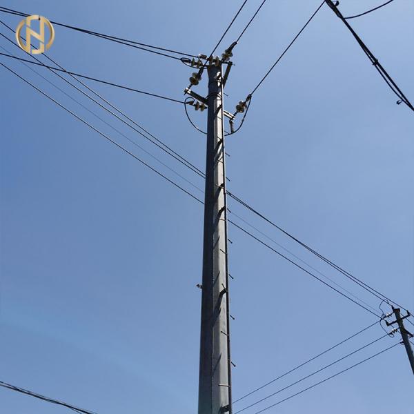 161KV Q420 355Mpa Tubular Steel Pole For Power Transmission Line