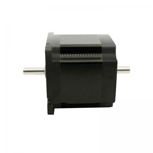 4wires double shaft NEMA23 stepper motor 1.3N.m(186oz-in) motor length 56mm shaft diameter 6.35/8.0mm 3.0A