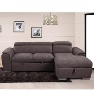 Capri style OEM ODM Factory direct supply modern living room multi-function sofa home furniture L shaped sleeper sofa