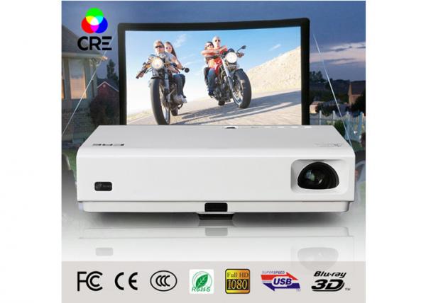 3D LED DLP Home Theater Projector , Portable Education Projector 3000 Lumens