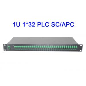 1U 1x32 Fiber Optical PLC Splitter Module Rack Mount Digital Low insertion loss