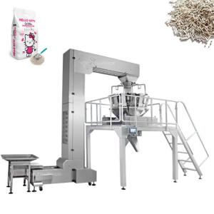 VFFS 10KG 15KG Wood Pellets Packing Machine Linear Weigher Cat Litter Bag Filling Packing Machinery