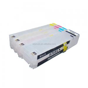 refillable cartridges for hp970 971 with arc show ink level