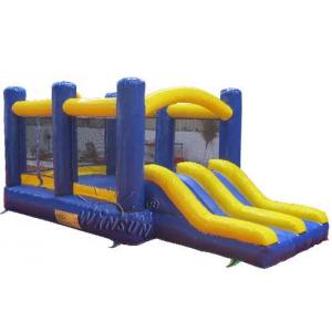 PVC Tarpaulin Inflatable Bounce Slide Combo With Two Exits 6x3.5x2.5m