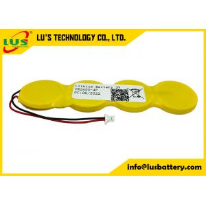 Batterie des cellules IMOS 1P2-A1 de pièce de monnaie de la batterie 2400mah CR2450 4P de bouton de lithium d'OEM 3V