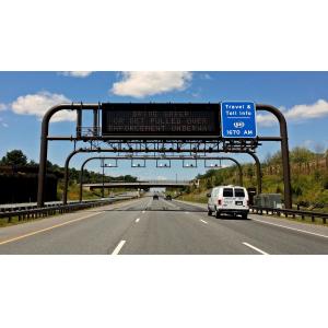 Steel Overhead Monotube Span Truss Span Overhead Sign Structures Support Highways