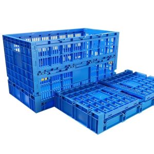 China Mesh Style Foldable PP Plastic Egg Crate for Transportation in Poultry Meshy Box Design on sale