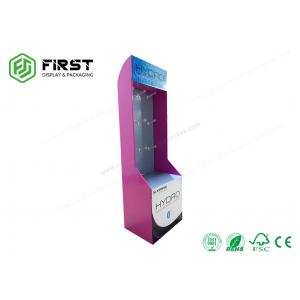 Recyclable Customized Color Print Portable Cardboard Hook Display For Phone Accessories