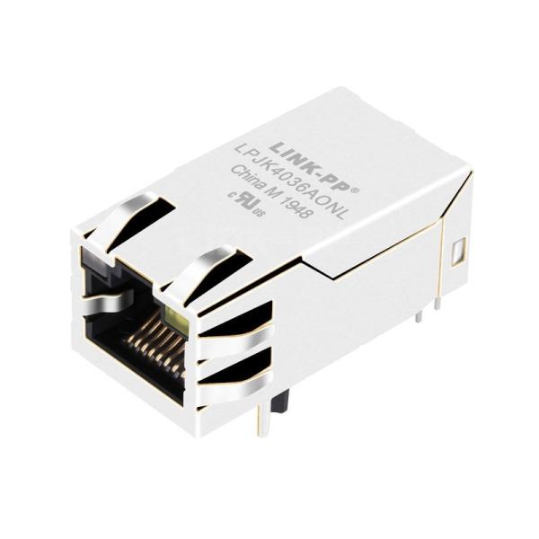 China Belfuse 0826-1X1T-32-F Compatible LINK-PP LPJK4036AONL 100/1000 Base-T Tab Up Orange&Green/Yellow Led Port unique protégé par Cat6 RJ45 supplier