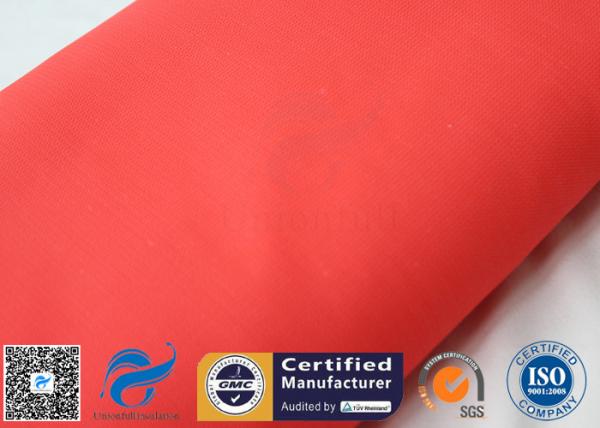 Red Silicone Rubber Coated Fiberglass Engineer Acoustic Insulation Fabric