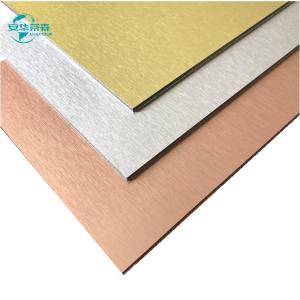 Construction Materials Brushed Aluminum Acm 1220mm Width Aluminium Acp Sheet