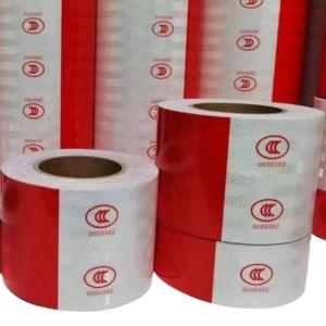 China Printed Red And White Warning Tape BOPP Marking And Warning Tape supplier