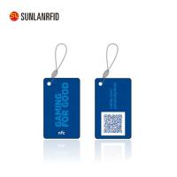China The Newest Smart Crystal Card / Rfid PET NFC Key Fob Epoxy Rfid Card Epoxy Rfid Tag with QR Code on sale