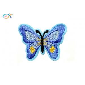 Diy Custom Iron On Embroidered Patches Womens Shirt With Colorful Butterfly Logo