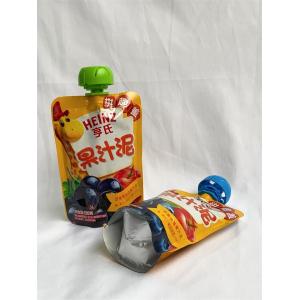 RCPP Material Retort Custom Drink Pouches With Spout Strong Sealing