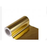 China PET Metalized Polyester thermal Lamination Film Gold Sliver Finished 3000m on sale