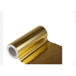 Mirror Reflective Metalized BOPP Film Thermal Laminating Gold 1500mm