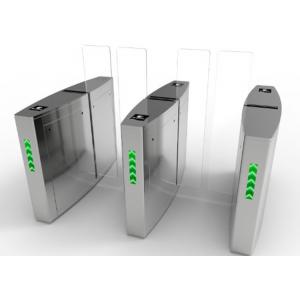 School Bi Directional RFID Security Turnstile Gate Brushed Finish